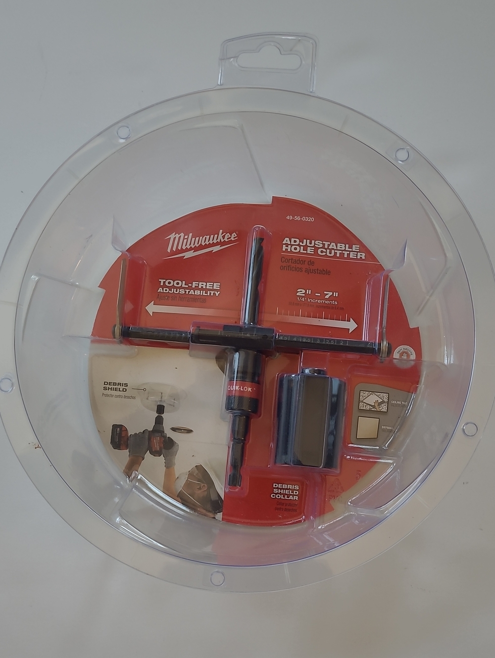 Milwaukee Adjustable Hole Cutter - Red and Black